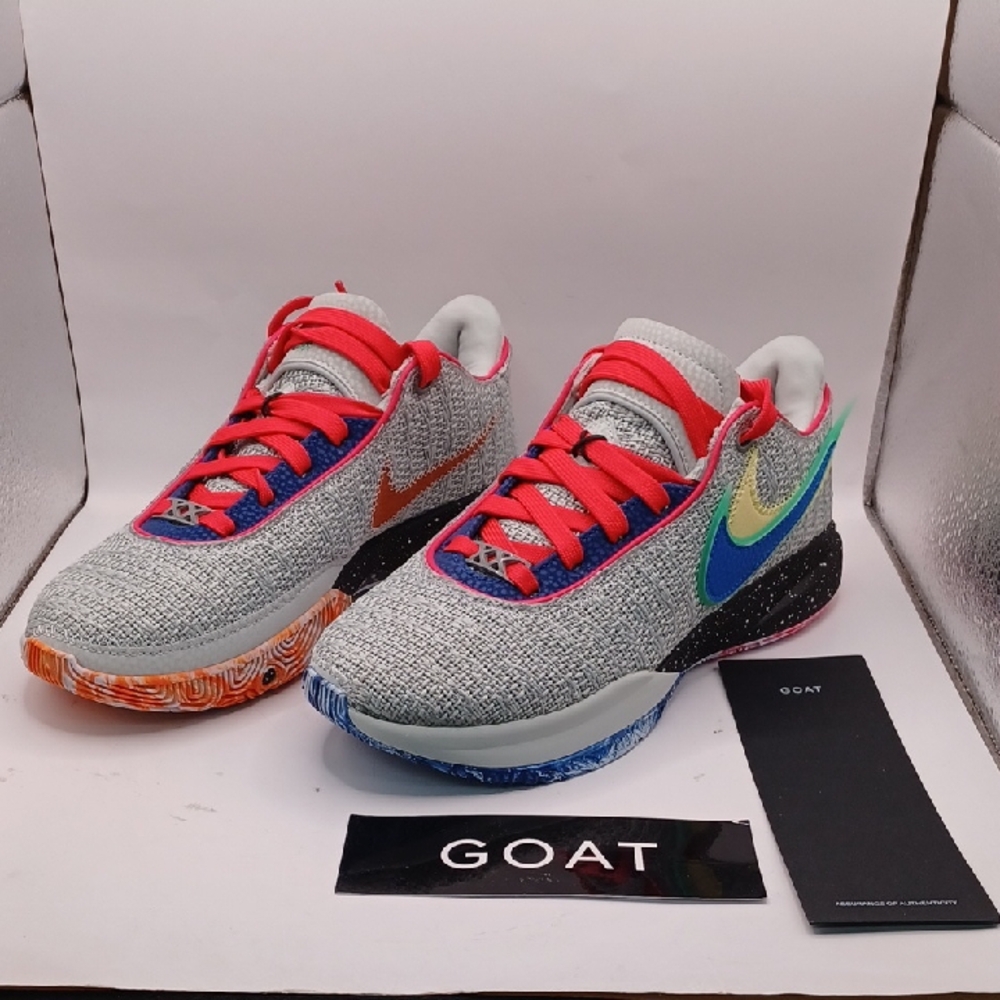 NEW Nike LeBron XX "Nike Lifer" Sneaker Silver/Royal Size M:6 W:7.5 US DJ5428002